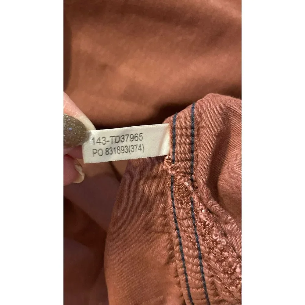Tommy Bahama Island‎ Modern Fit Men's XL Brown Stripped Long Sleeve Button Shirt